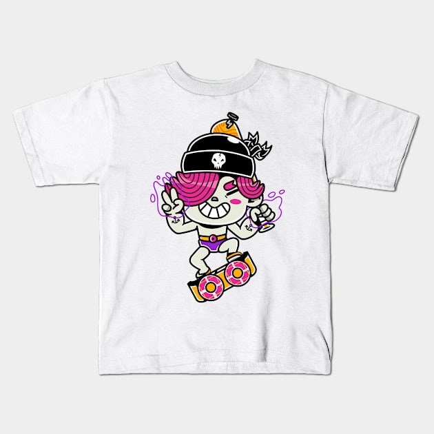 Sailor Skater Kids T-Shirt by skidr